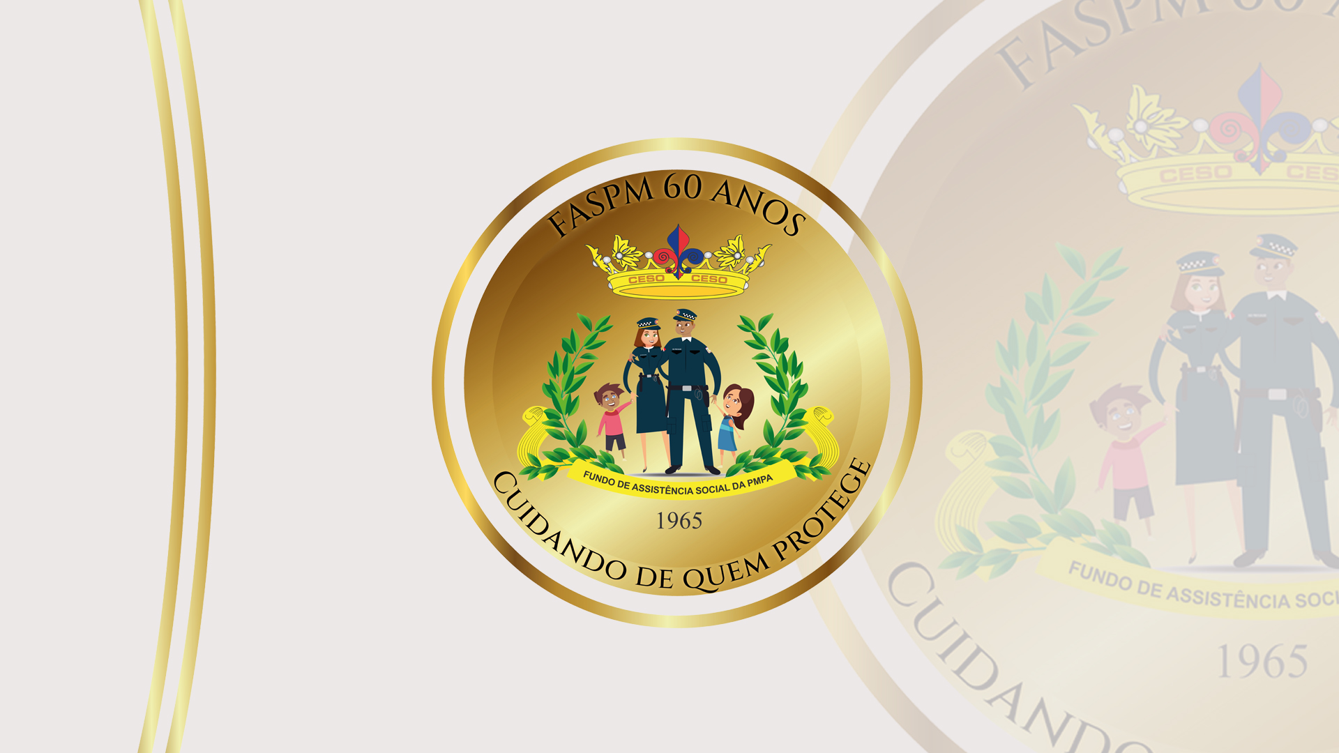 Logomarca do FASPM de 60 anos